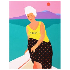 'Maiden Voyage' Portrait Painting by Alan Fears Pop Art Gucci