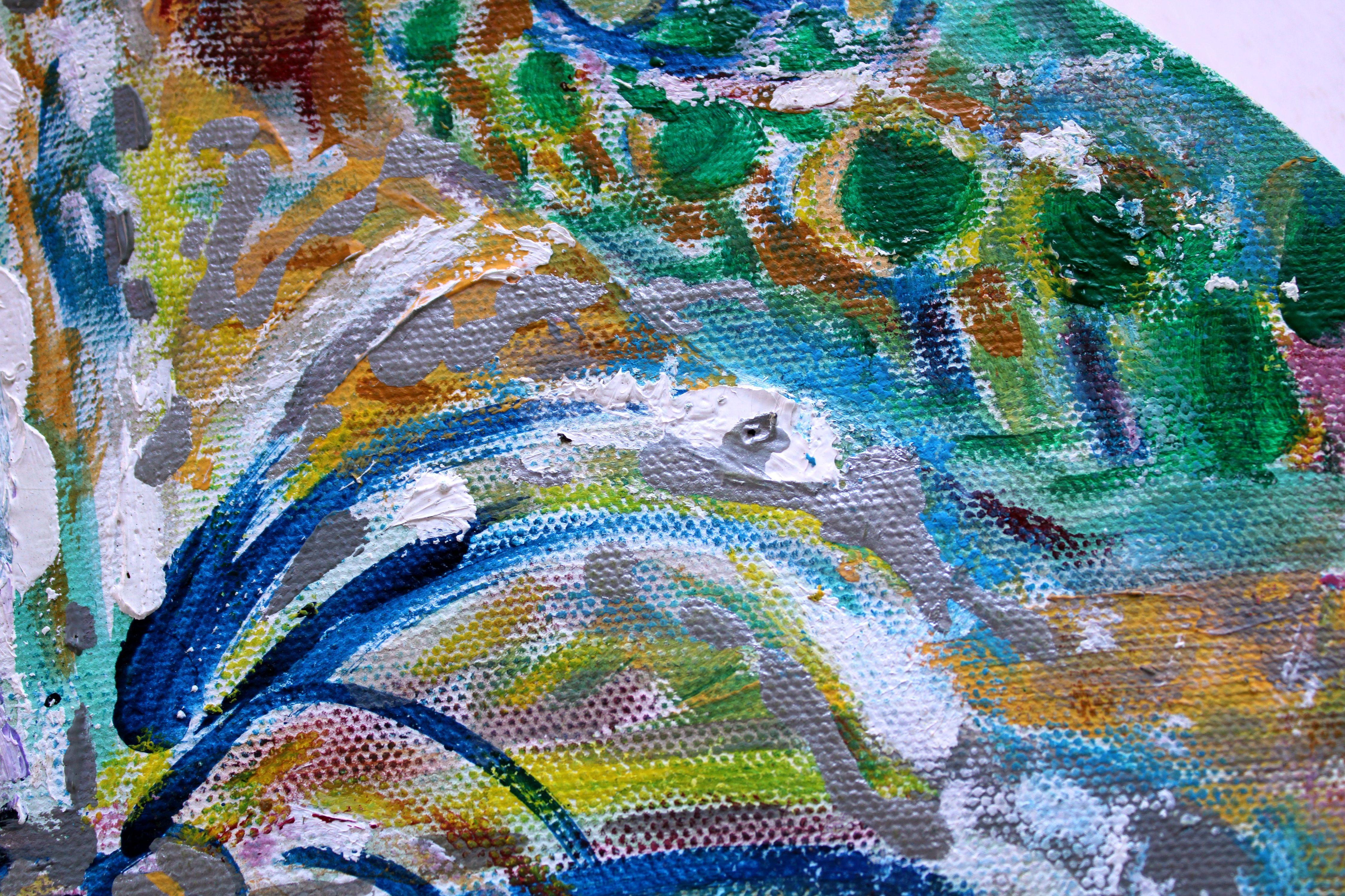 Fontana. 2013, tela, tecnica dell'autore, 20x30 cm

