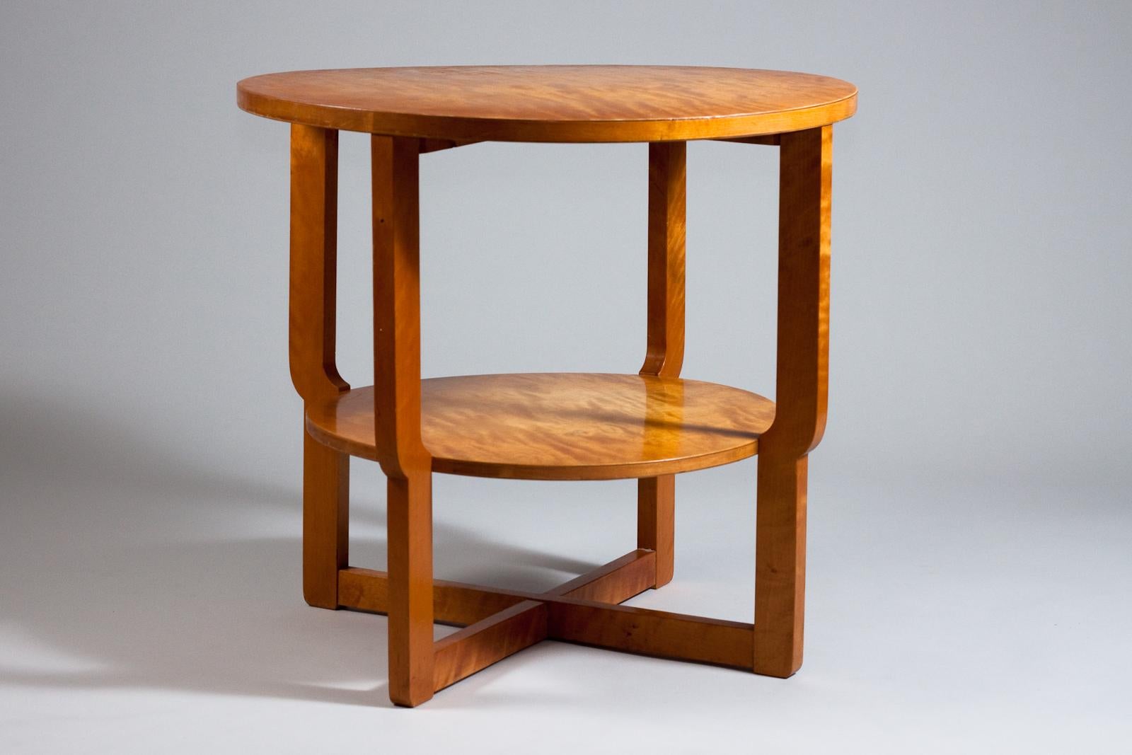 Scandinavian Modern Maija Heikinheimo, 1930's occasional table in birch For Sale