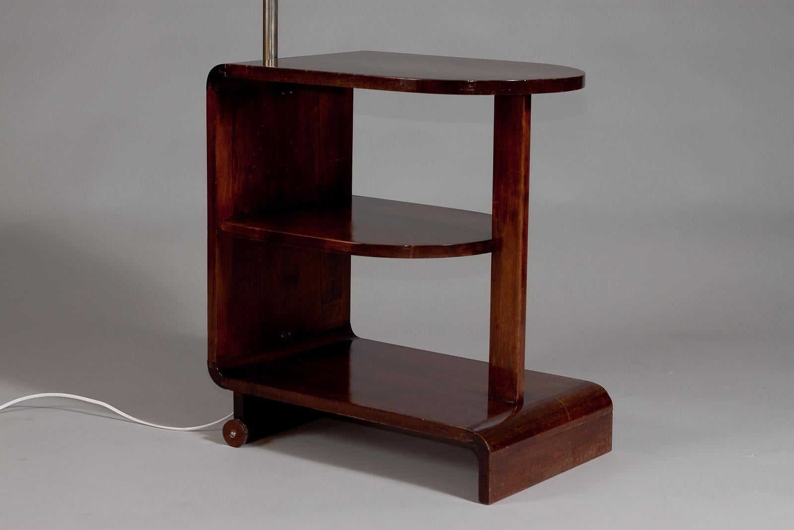 20th Century Maija Heikinheimo, 1930's side table with a lamp For Sale