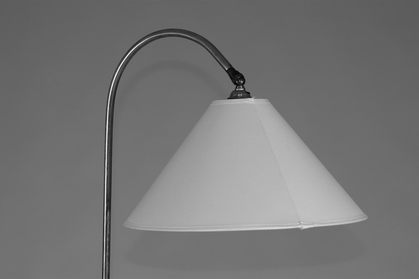 Metal Maija Heikinheimo, 1930's side table with a lamp