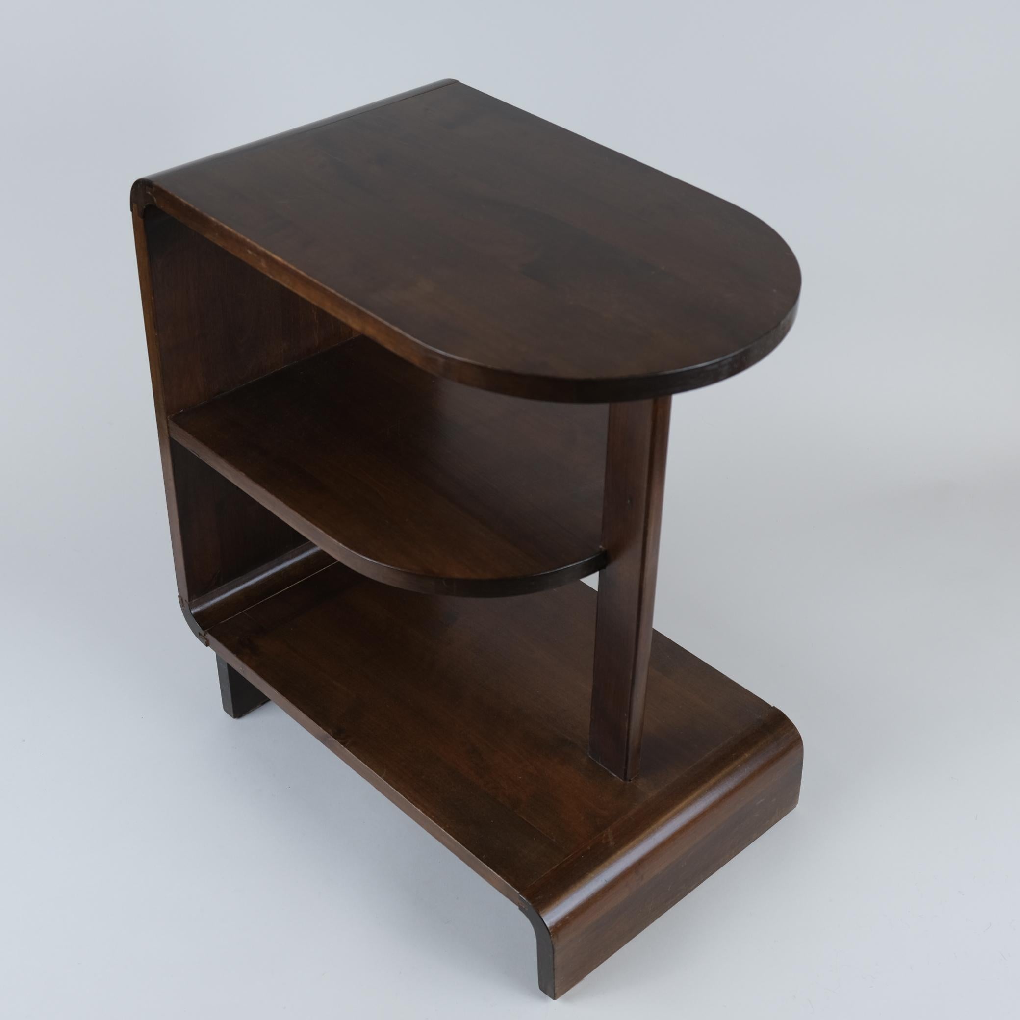 Maija Heikinheimo Art Deco Beistelltisch Apu Modell 604 aus Birke, Asko 1930er Jahre (Art déco) im Angebot