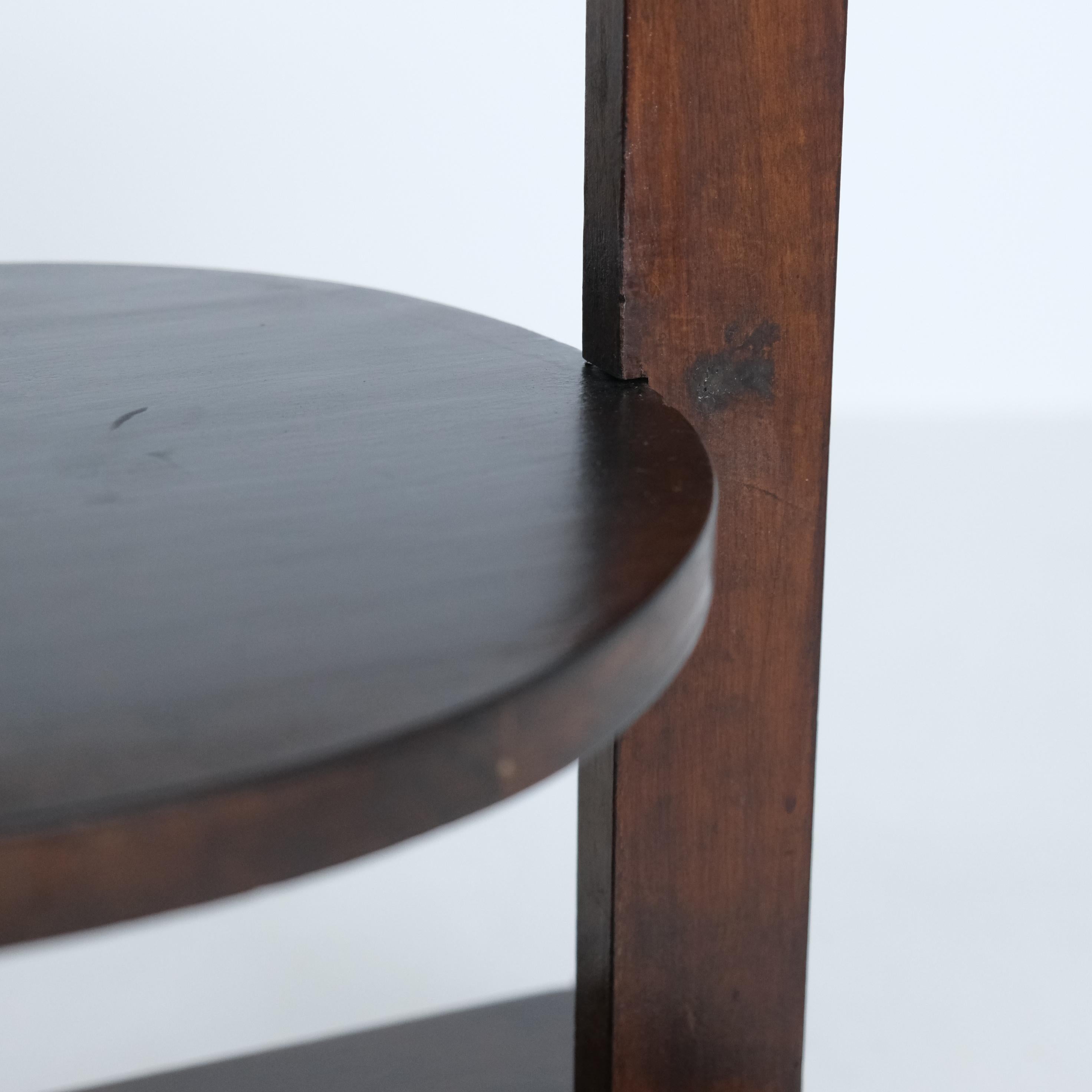 Maija Heikinheimo Art Deco Side Table Apu Model 604 in Dark Birch, Asko 1930s en vente 4