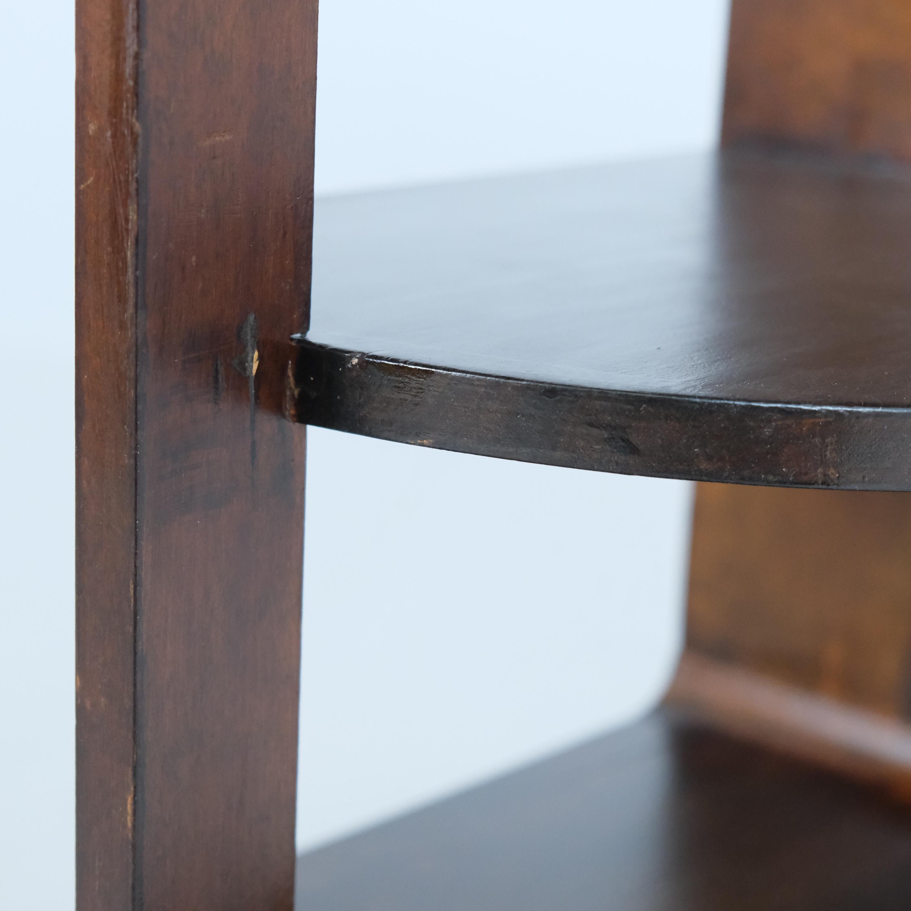 Maija Heikinheimo Art Deco Side Table Apu Model 604 in Dark Birch, Asko 1930s en vente 5