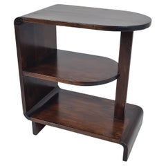 Maija Heikinheimo Art Deco Side Table Apu Model 604 in Dark Birch, Asko 1930s