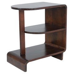 Maija Heikinheimo Art Deco Side Table Apu Model 604 in Dark Birch, Asko 1930s