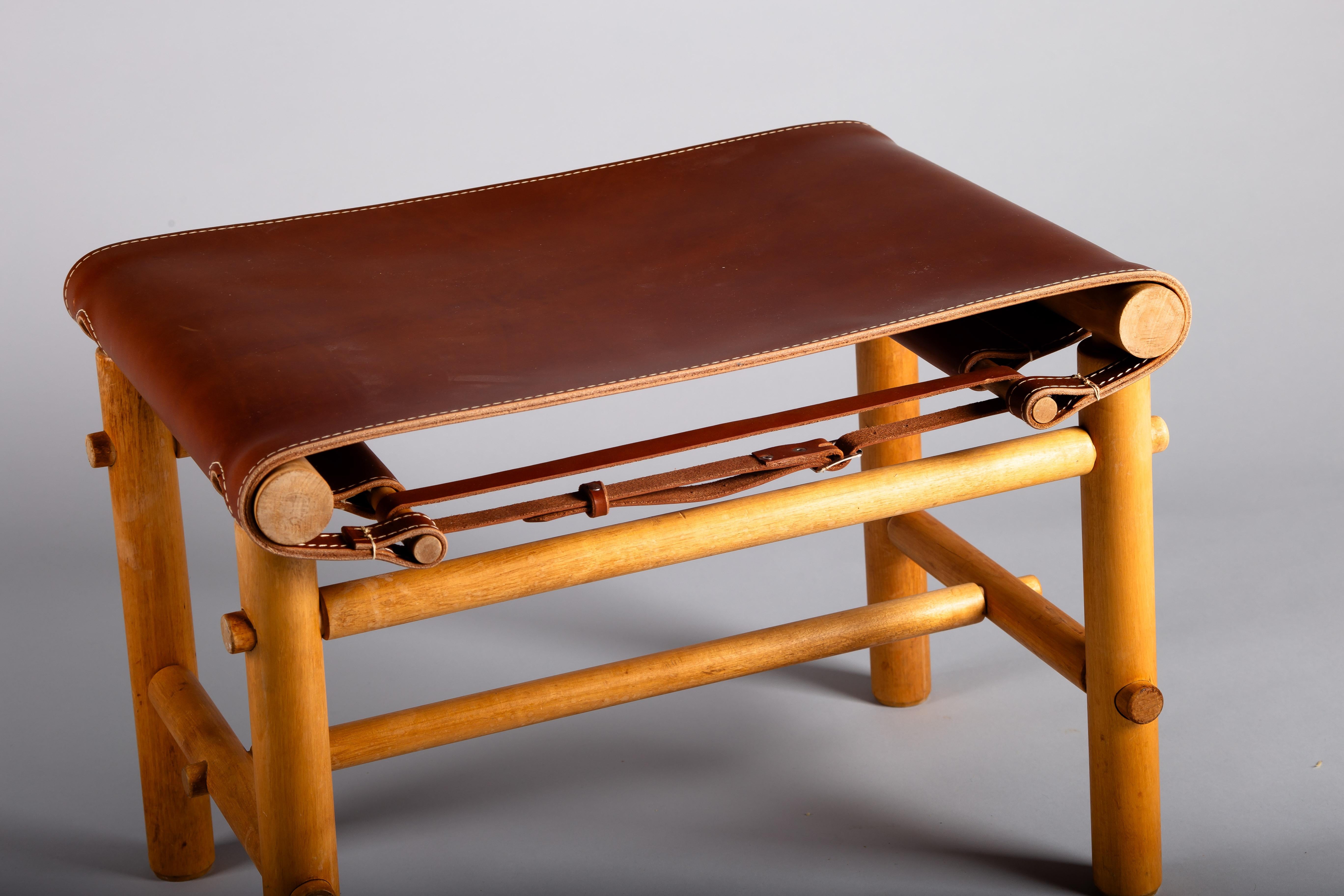 Maija Heikinhemo, paire de poufs de safari des années 1960, Noormarkun Käsityöt, Artek en vente 2