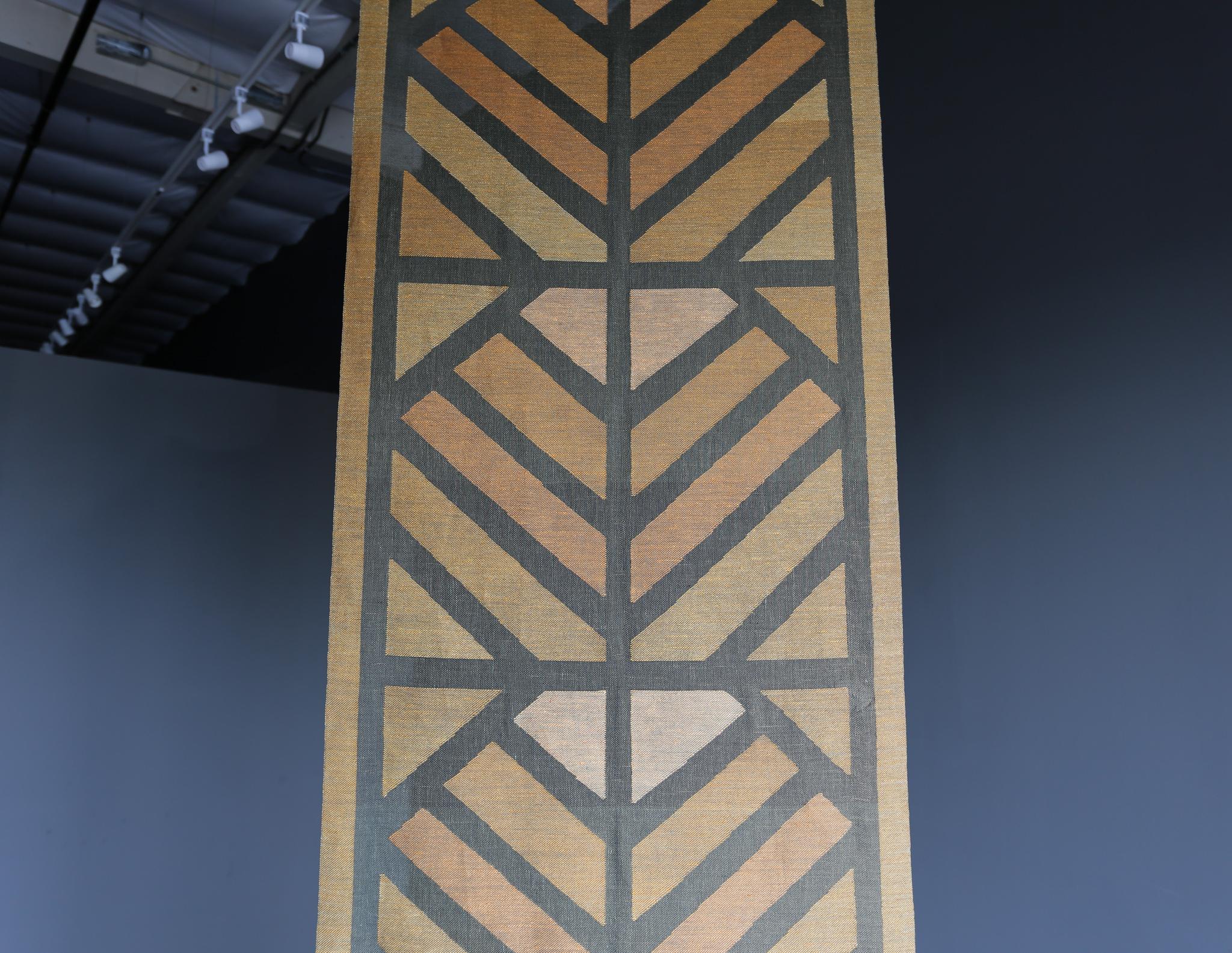 Linen Maija Kolsi-Mäkelä Tapestry for Helmi Vuorelma Oy, Finland, circa 1960