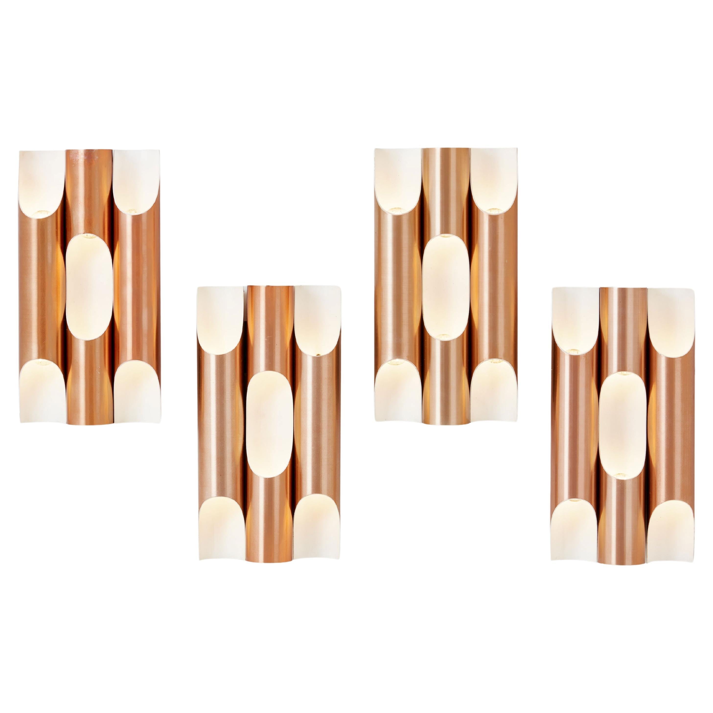 Maija Liisa Komulainen pour RAAK set of 4 wall lights Fuga 1960  en vente