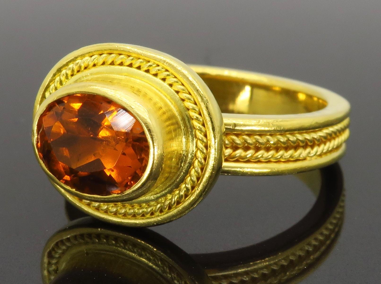 Women's or Men's Maija Neimanis Citrine Ring