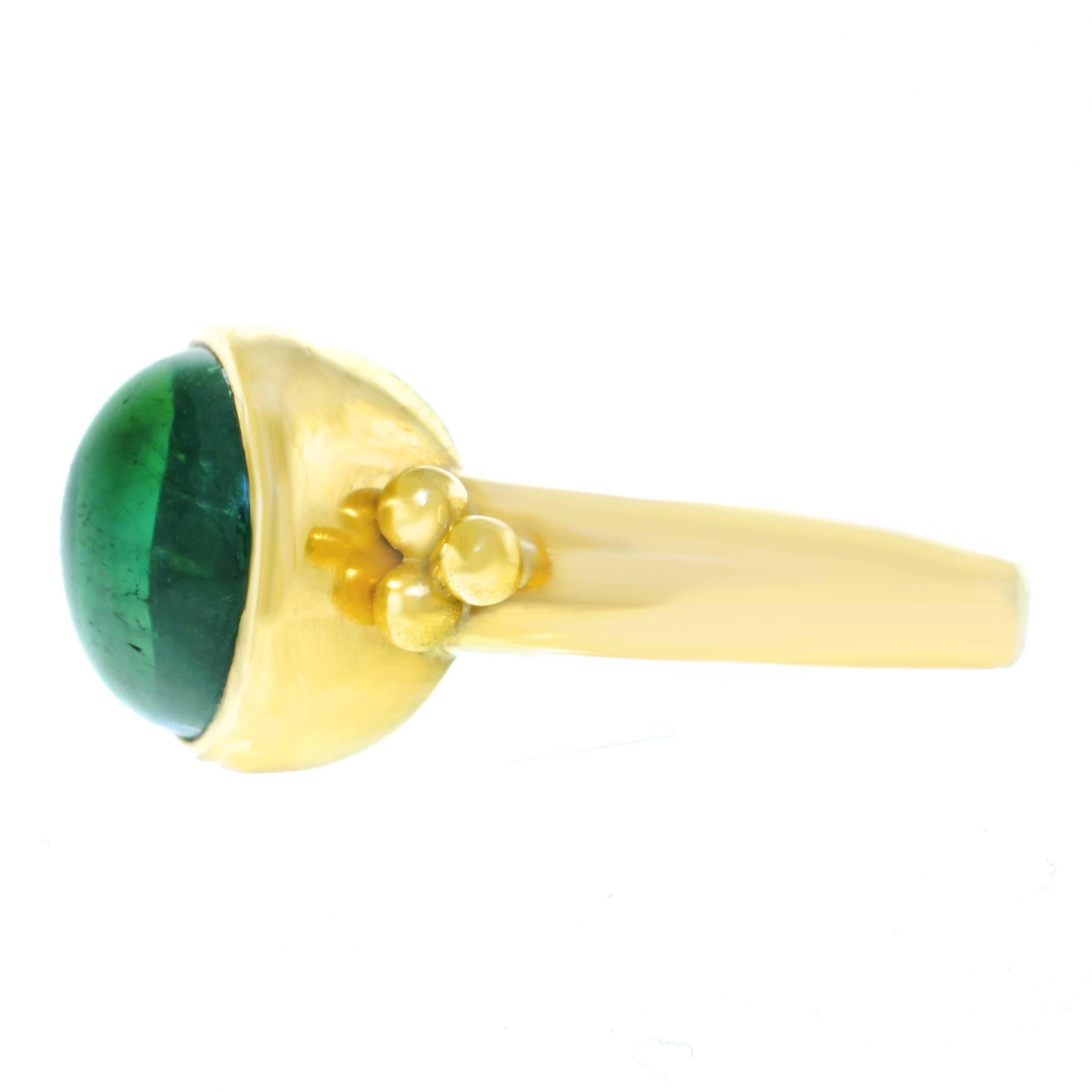 Maija Neimanis Tourmaline Cabochon Ring 4