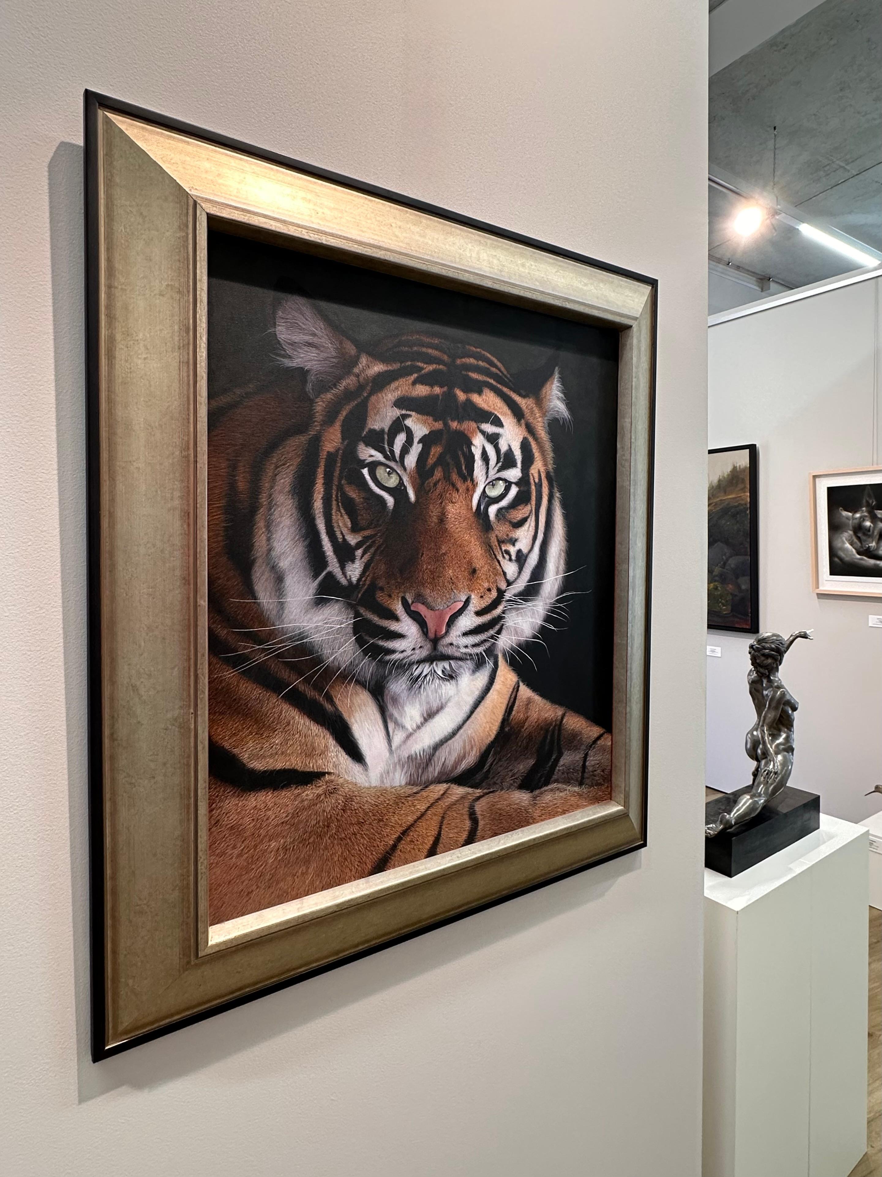Tigre de Sumatra - Pintura acrílica contemporánea del siglo XXI de un tigre 2025 en venta 1