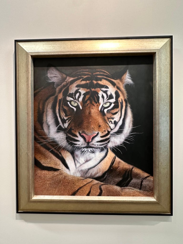 Maikel van Emmerik - Tigre de Sumatra - Peinture acrylique contemporaine du  21e siècle représentant un tigre 2025 en vente sur 1stDibs France, image size:768x1024