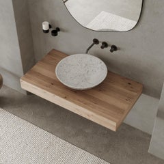 Maiken - Round Marble Basin - White Carrara