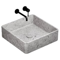 Maiken - Square Marble Basin - Grey Galaxy