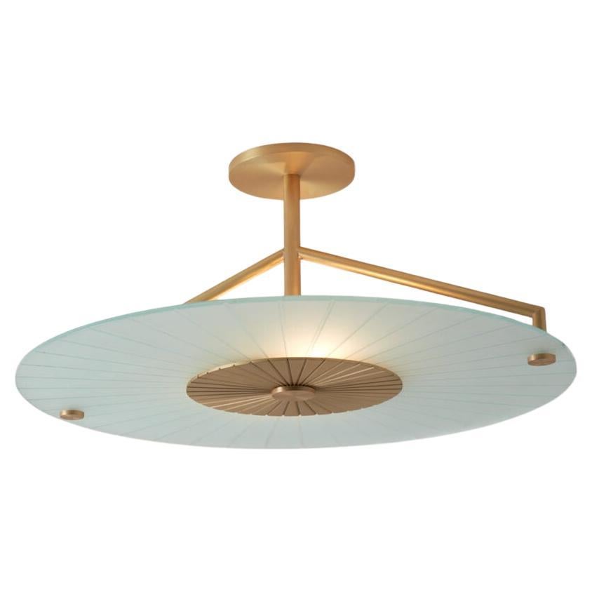 Maiko Brushed Brass Ceiling Mounted Lamp by Carla Baz For Sale