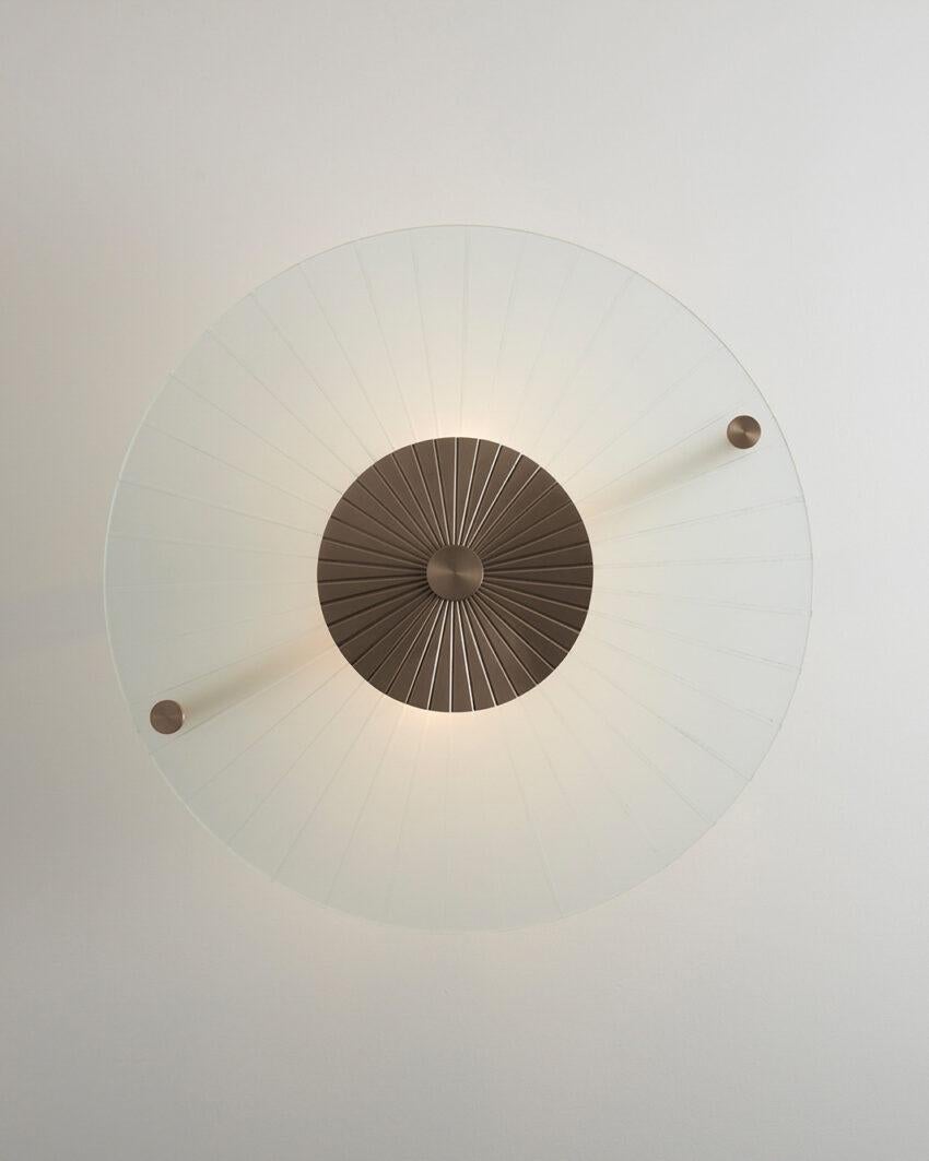 Maiko Brushed Bronze Ceiling Mounted Lamp by Carla Baz In New Condition For Sale In Geneve, CH