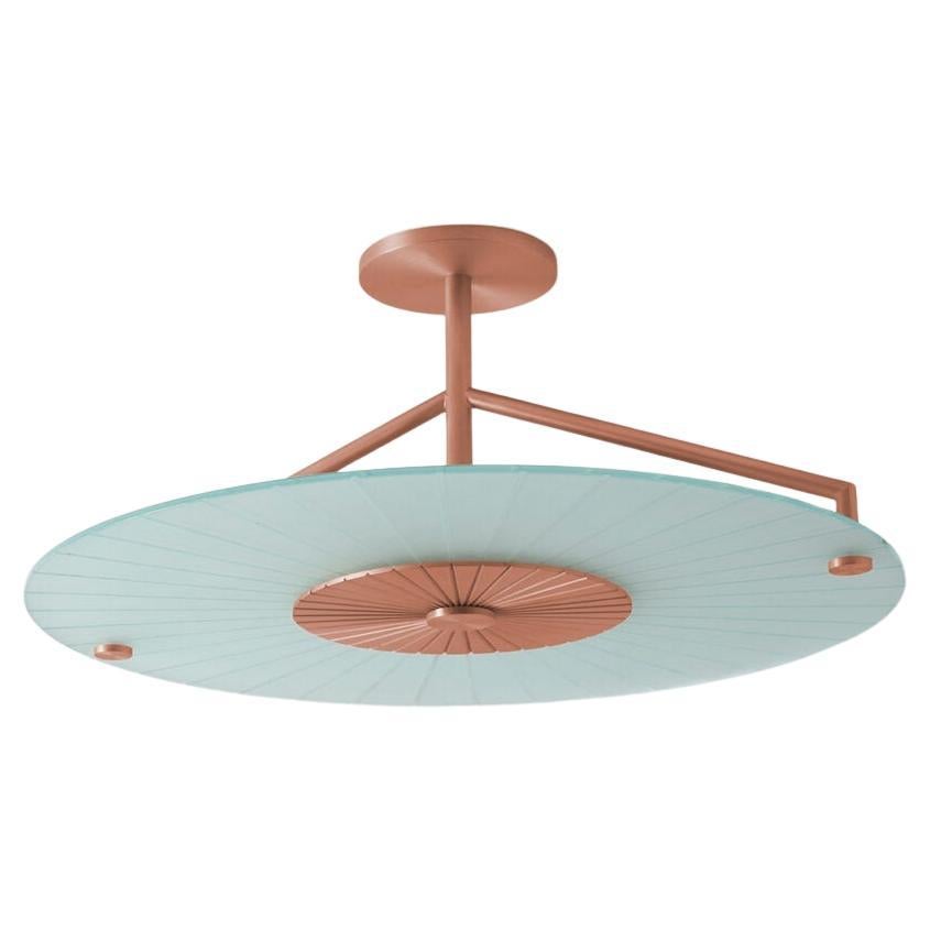 Maiko Brushed Copper Ceiling Mounted Lamp by Carla Baz For Sale