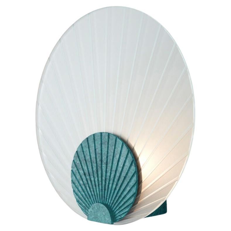 Maiko Clear Glass And Verdigris Wall Mounted Lamp by Carla Baz For Sale