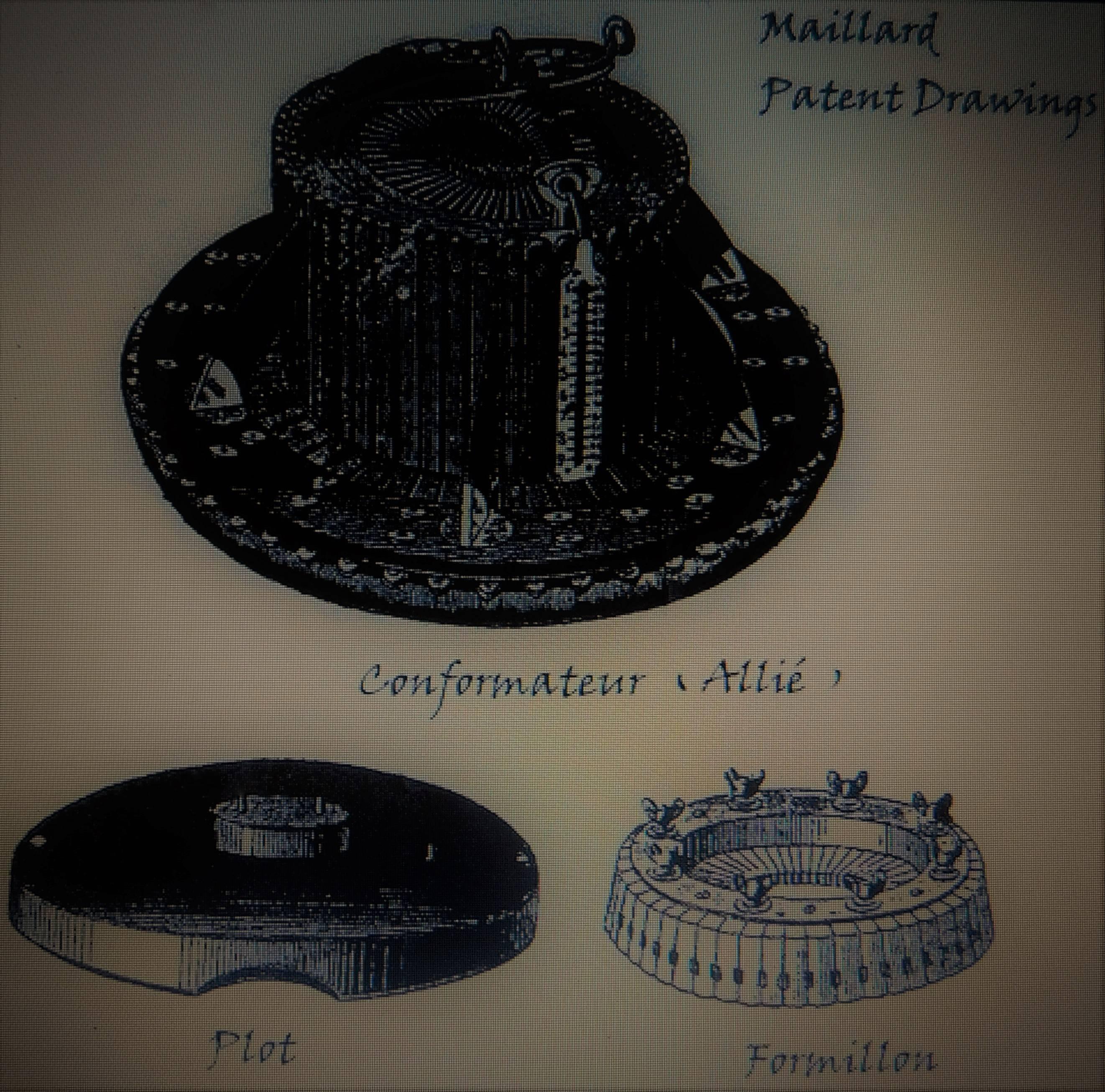 Maillard Allie Conformateur Head Measuring Sizer, French Hat Mold Making Tool 9