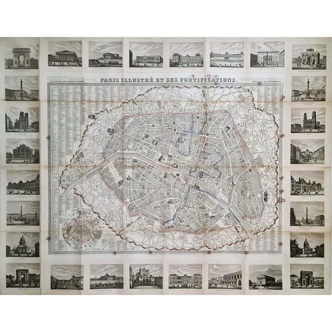In der Welt der Kartografie gehen Karten über die reine Geografie hinaus; sie sind historische Aufzeichnungen und Kunstwerke, die das Wesen eines Ortes zu einem bestimmten Zeitpunkt wiedergeben. Die Karte "Plan de Paris et ses Fortifications" aus