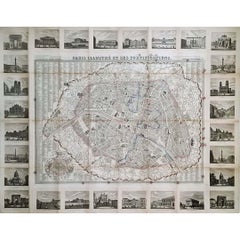 Originalkarte von Maillard aus dem Jahr 1851 – Plan de Paris et Ses Fortifications