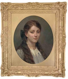 Maillart Diogene Ulysse "Portrait of a Young Girl"