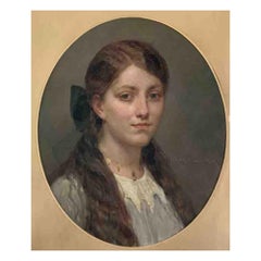 Maillart Diogene Ulysse « Portrait d'une jeune fille » (Portrait d'une jeune fille)