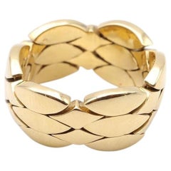 Maillon flexible Cartier ring in 18 karats gold, signed