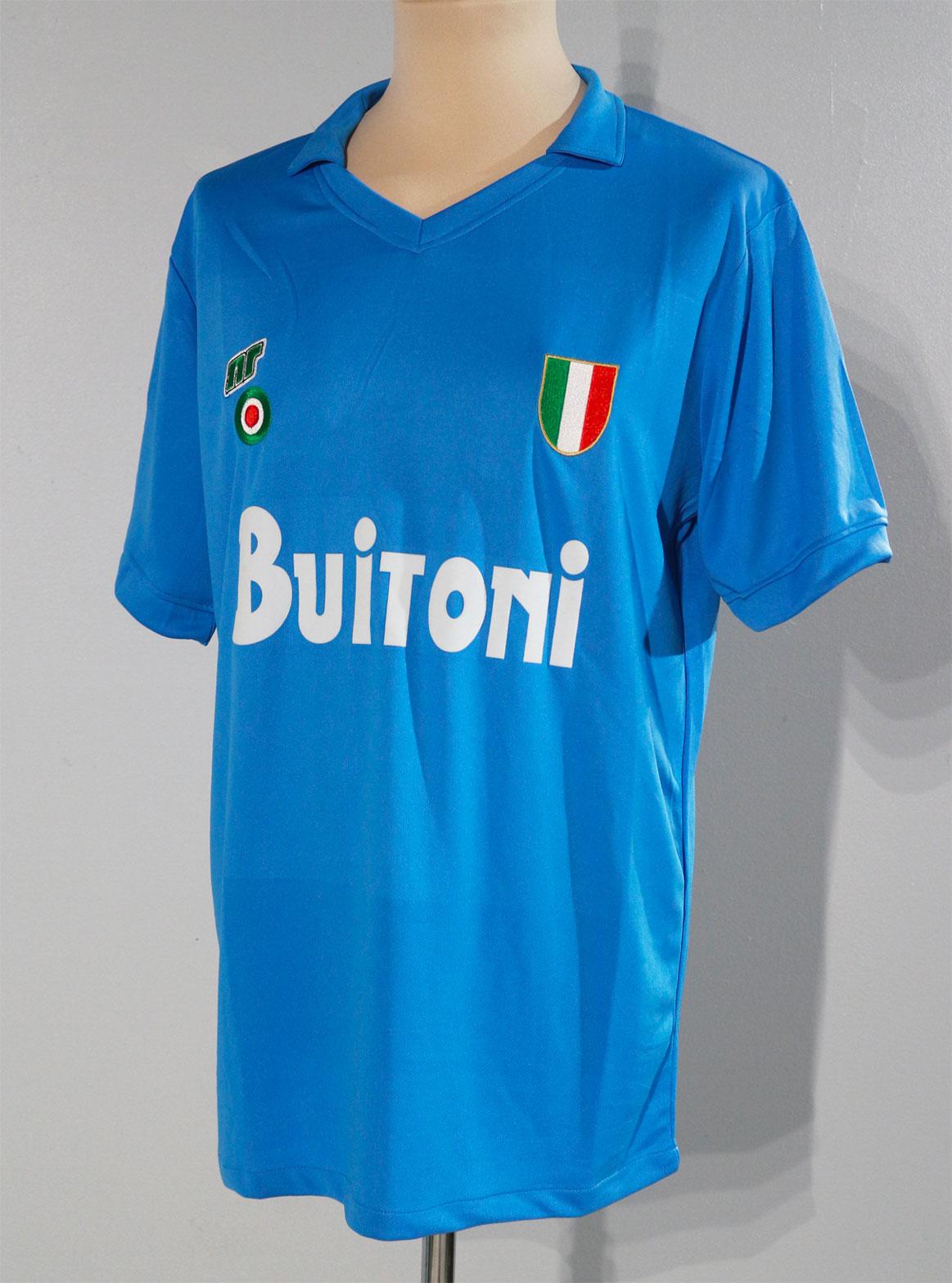 Mid-Century moderno Maillot Napoli firmato - certificato da Diego Maradona in vendita