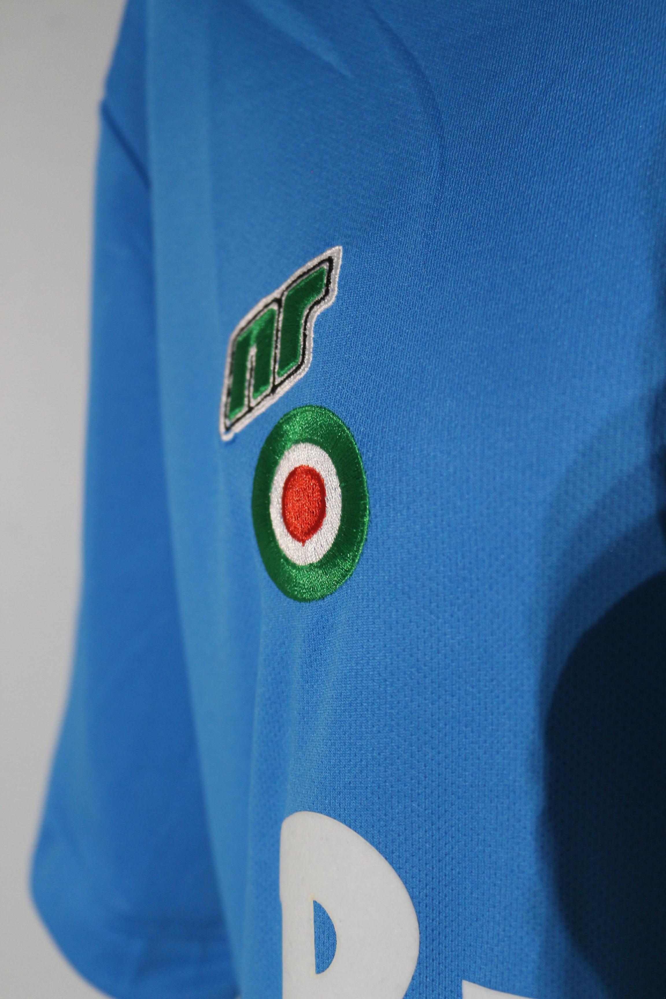 Dipinto a mano Maillot Napoli firmato - certificato da Diego Maradona in vendita