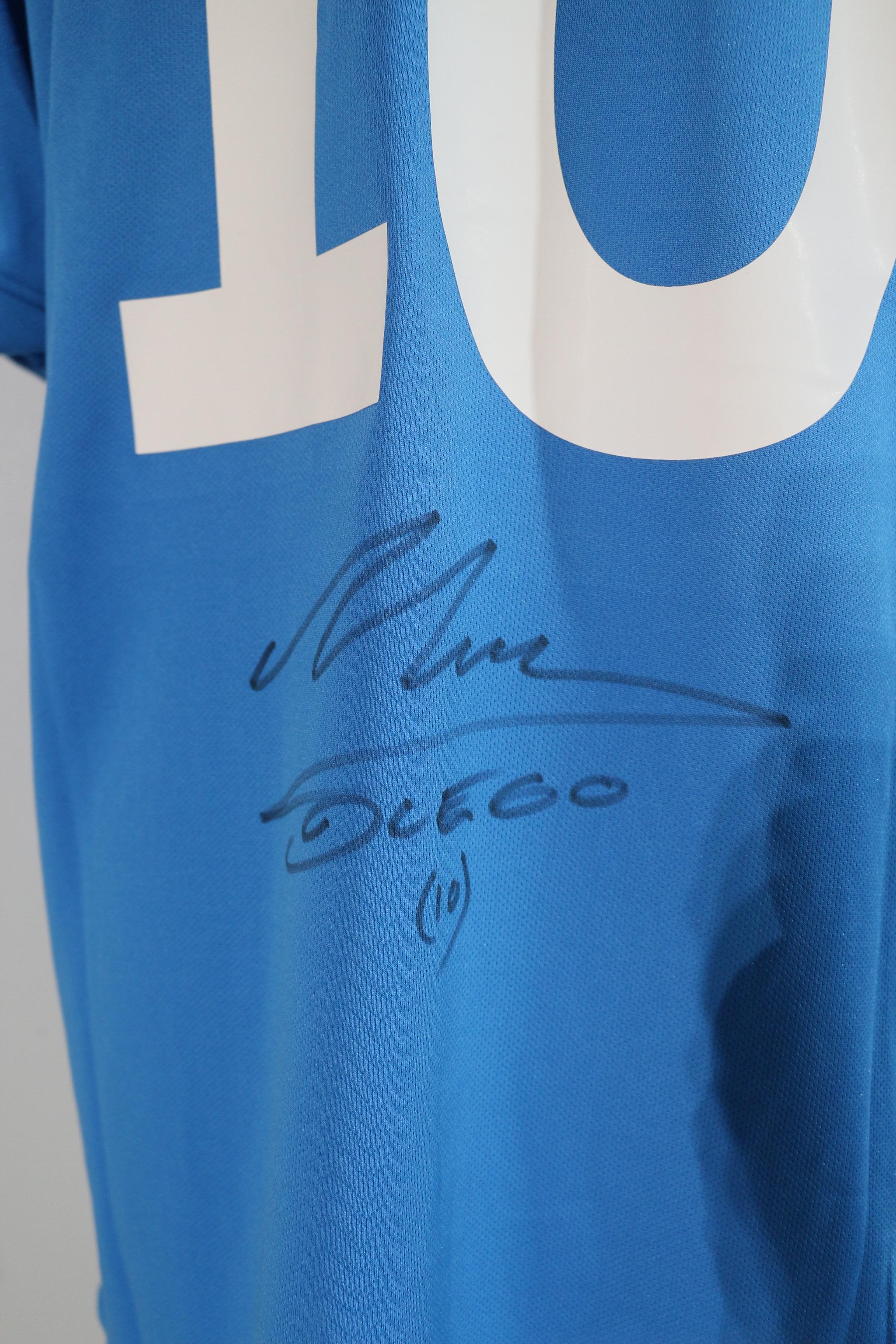 Maillot Napoli firmato - certificato da Diego Maradona In condizioni ottime in vendita a Perpignan, FR