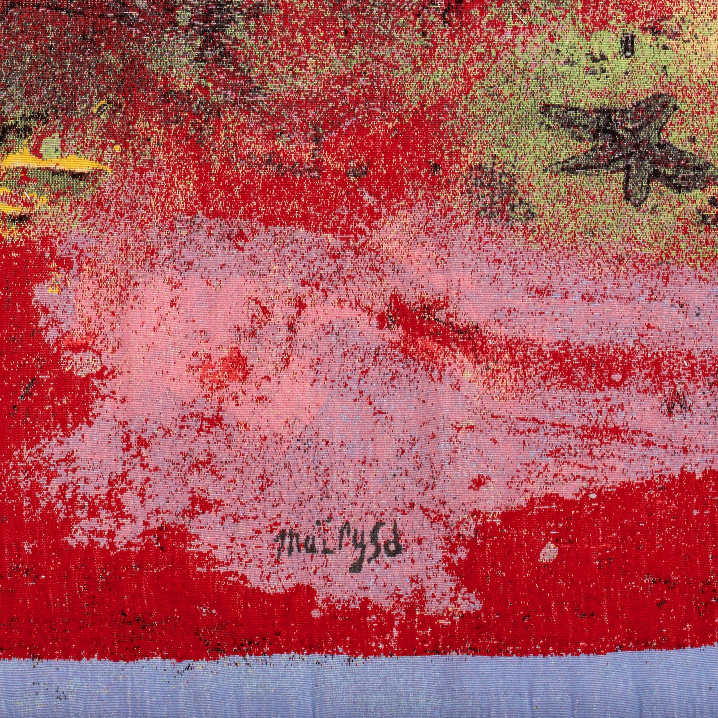 Modern Maïlys Seydoux-Dumas, Dark Pink Planet, Wool Tapestry, Néolice, 2021 For Sale