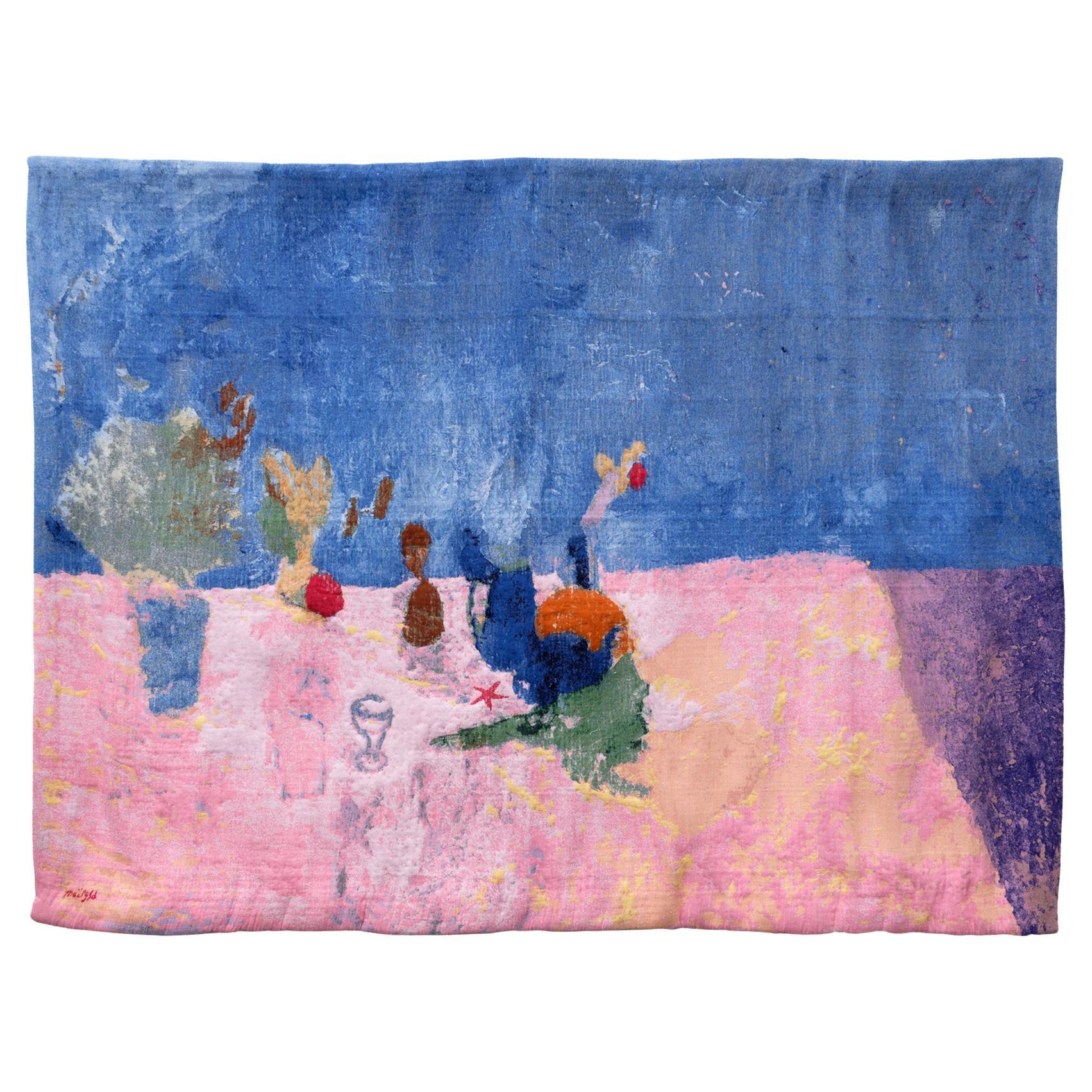 Malys Seydoux-Dumas, Réunion familiale, tapisserie de laine, Nolice, 2021 en vente