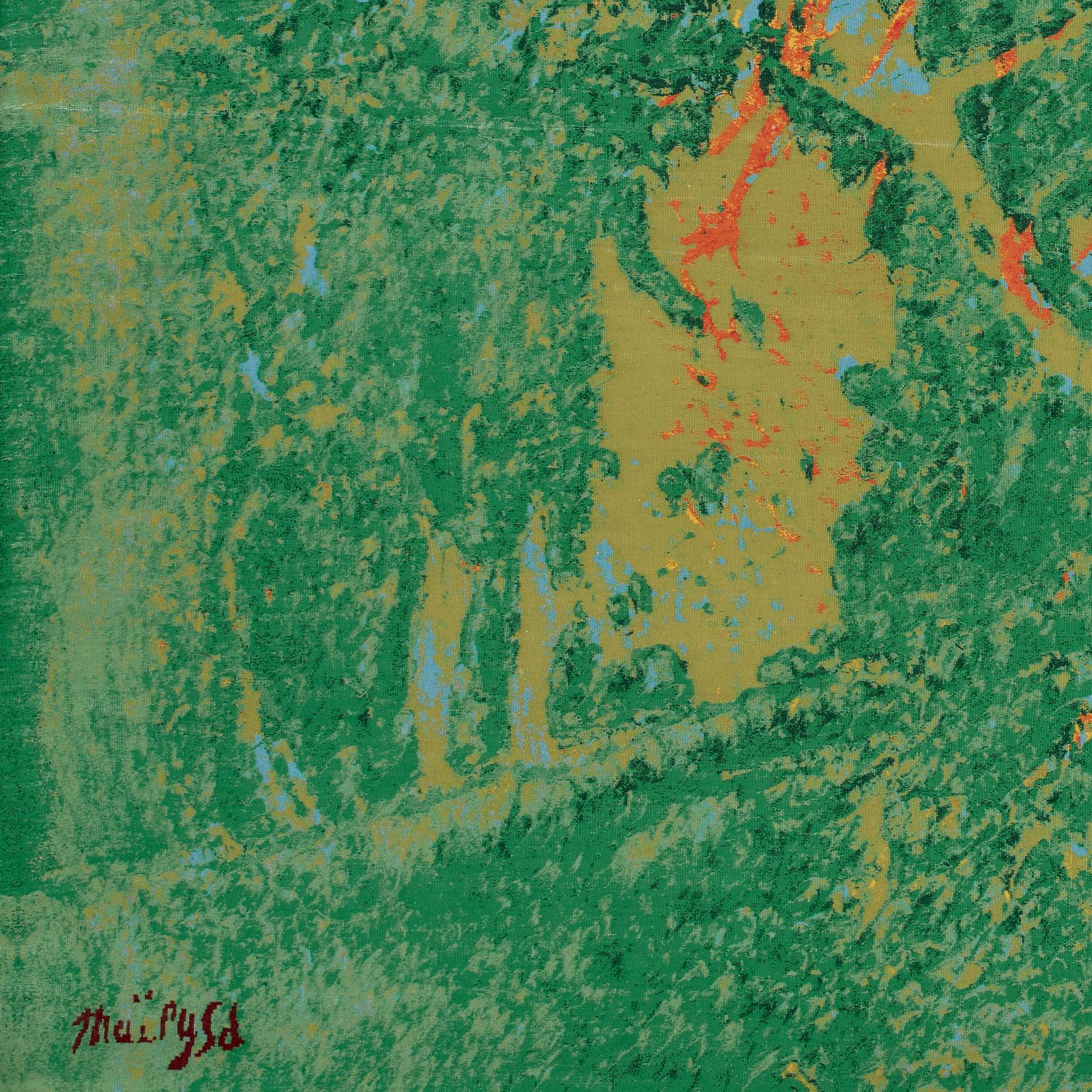 Maïlys Seydoux-Dumas, Prairial, Wandteppich aus Wolle, Néolice, 2023

Ein aus Wolle gewebter Wandteppich, der einen blauen, braunen und orangefarbenen Baum auf grünem Hintergrund darstellt.
Signiert unten links.
Nummeriert 1/8 von einer Auflage von