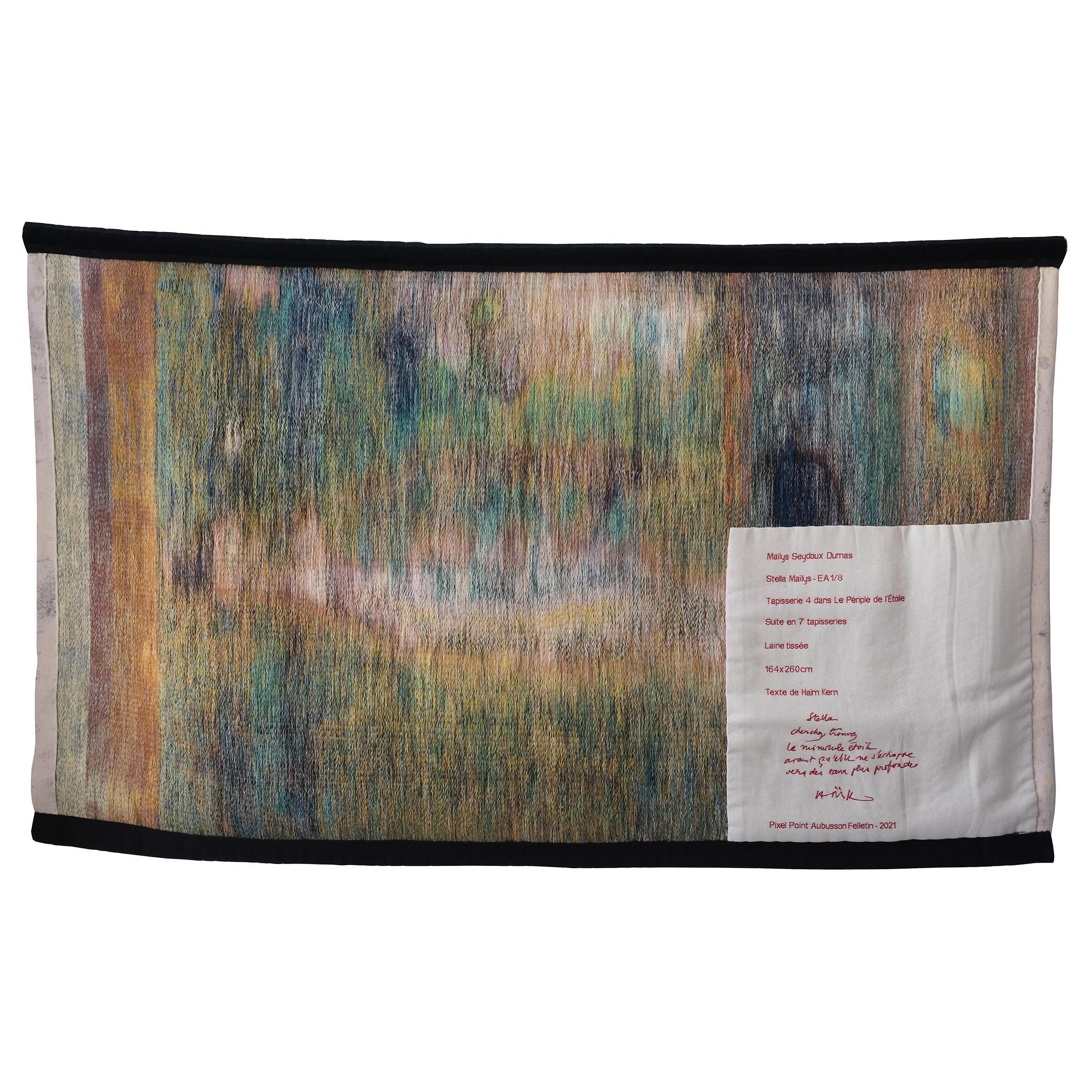 Woven Maïlys Seydoux-Dumas, Stella Maïlys, Wool Tapestry, Néolice, 2021 For Sale