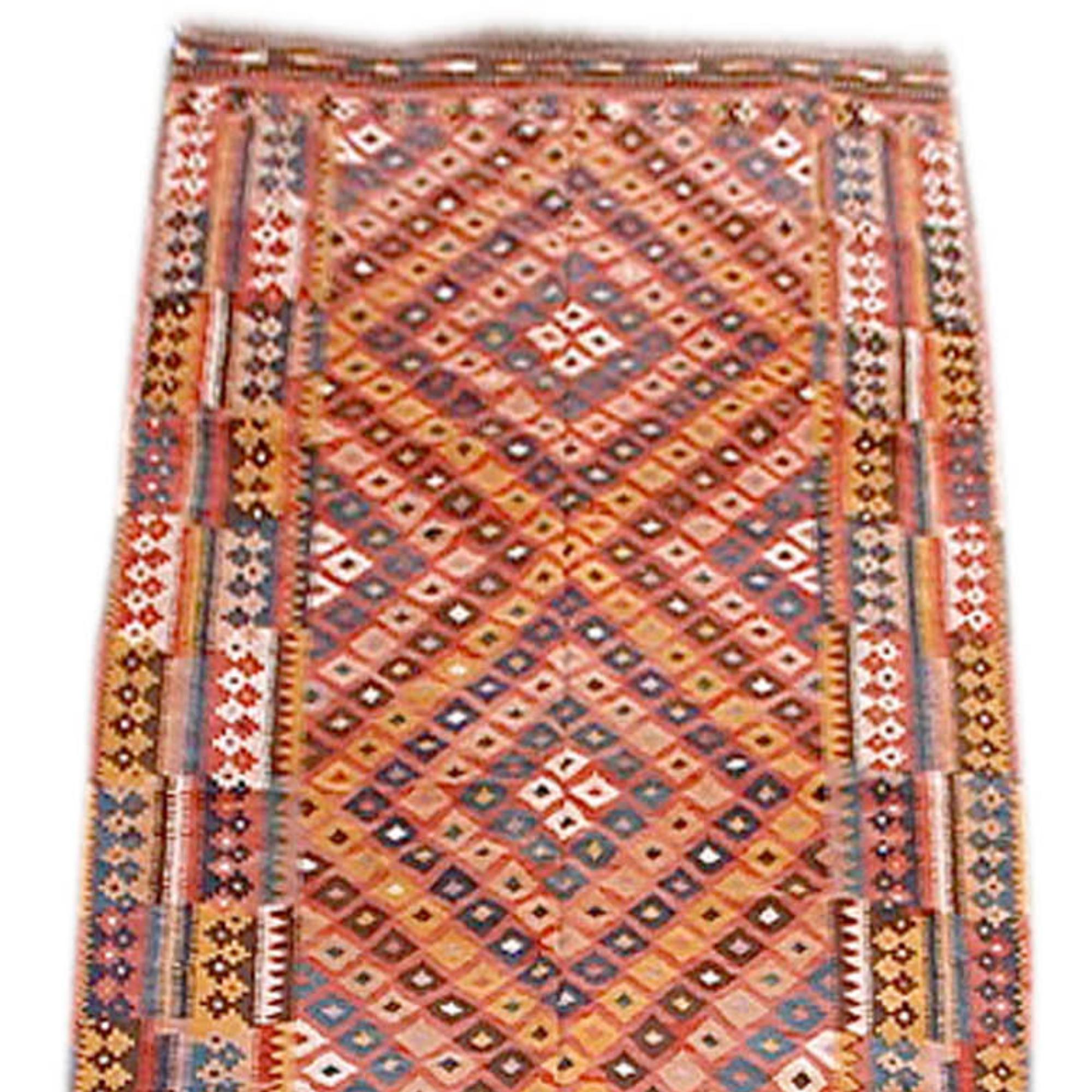 Afghan Maimana Kilim Rug, Early 20th Century

Additional information:
Dimensions: 7'4