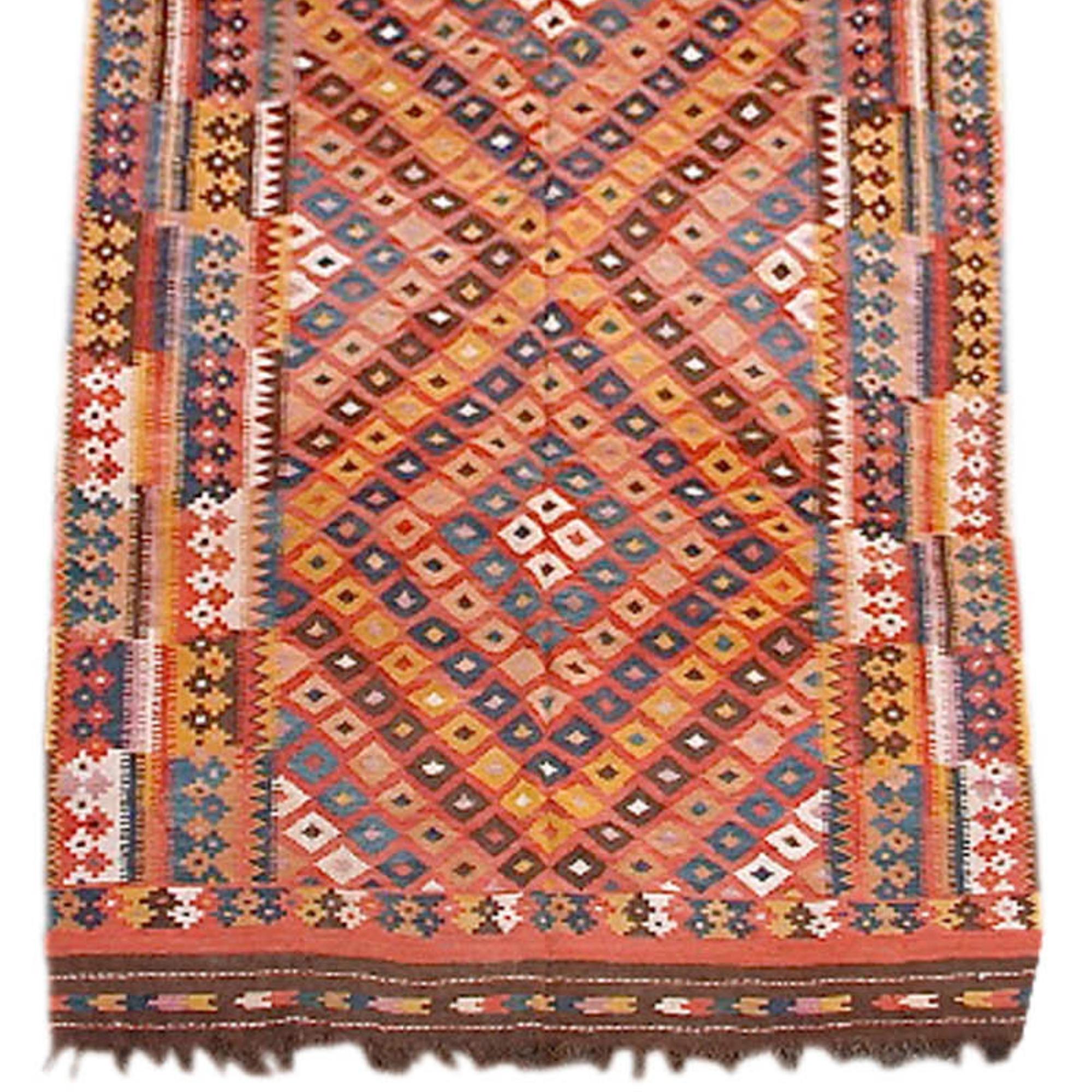 Afghan Maimana Kilim Rug, Early 20th Century For Sale