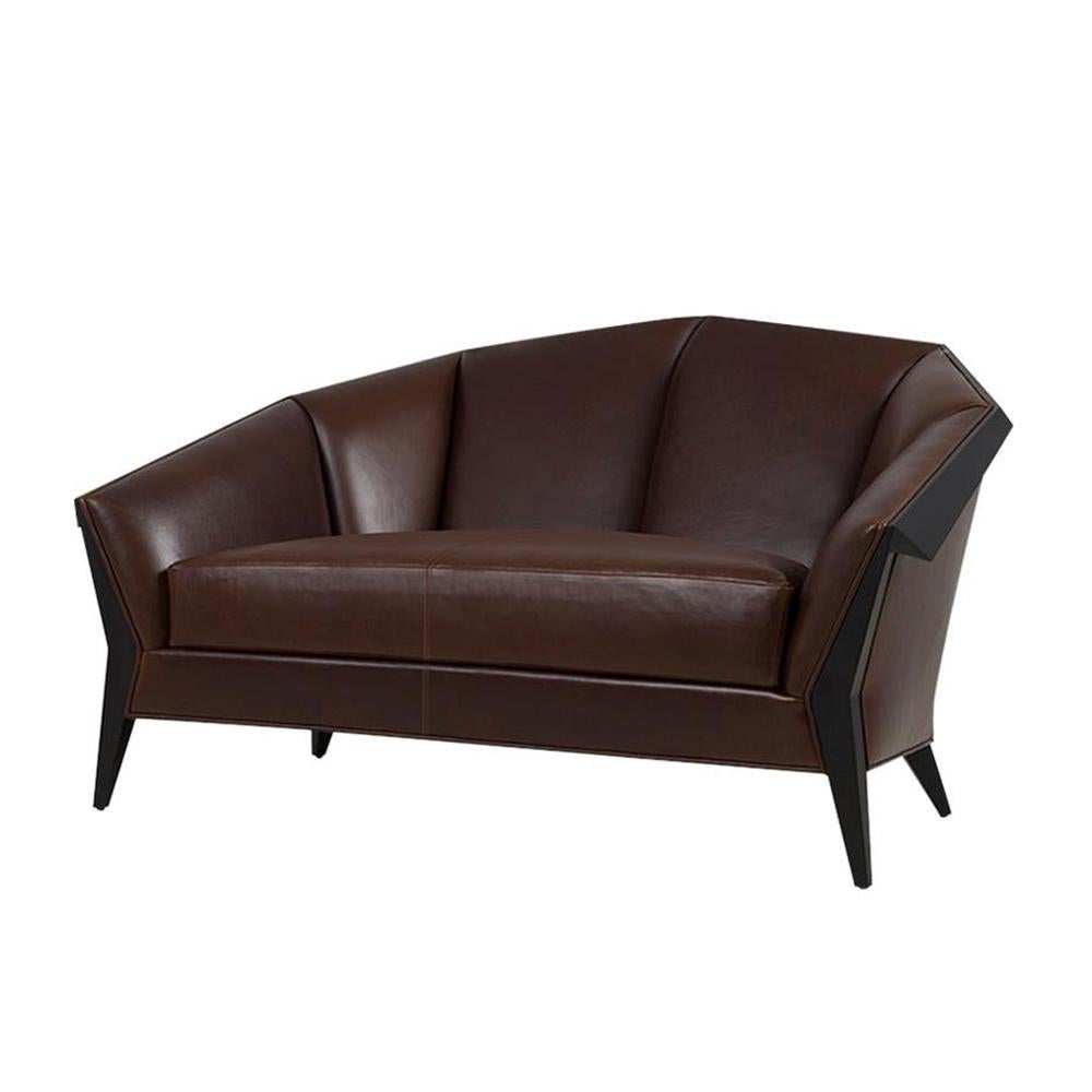 Haupt-Büro-Sofa mit braunem, echtem Leder (Englisch) im Angebot