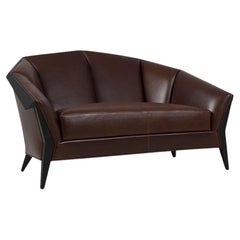 Haupt-Büro-Sofa mit braunem, echtem Leder