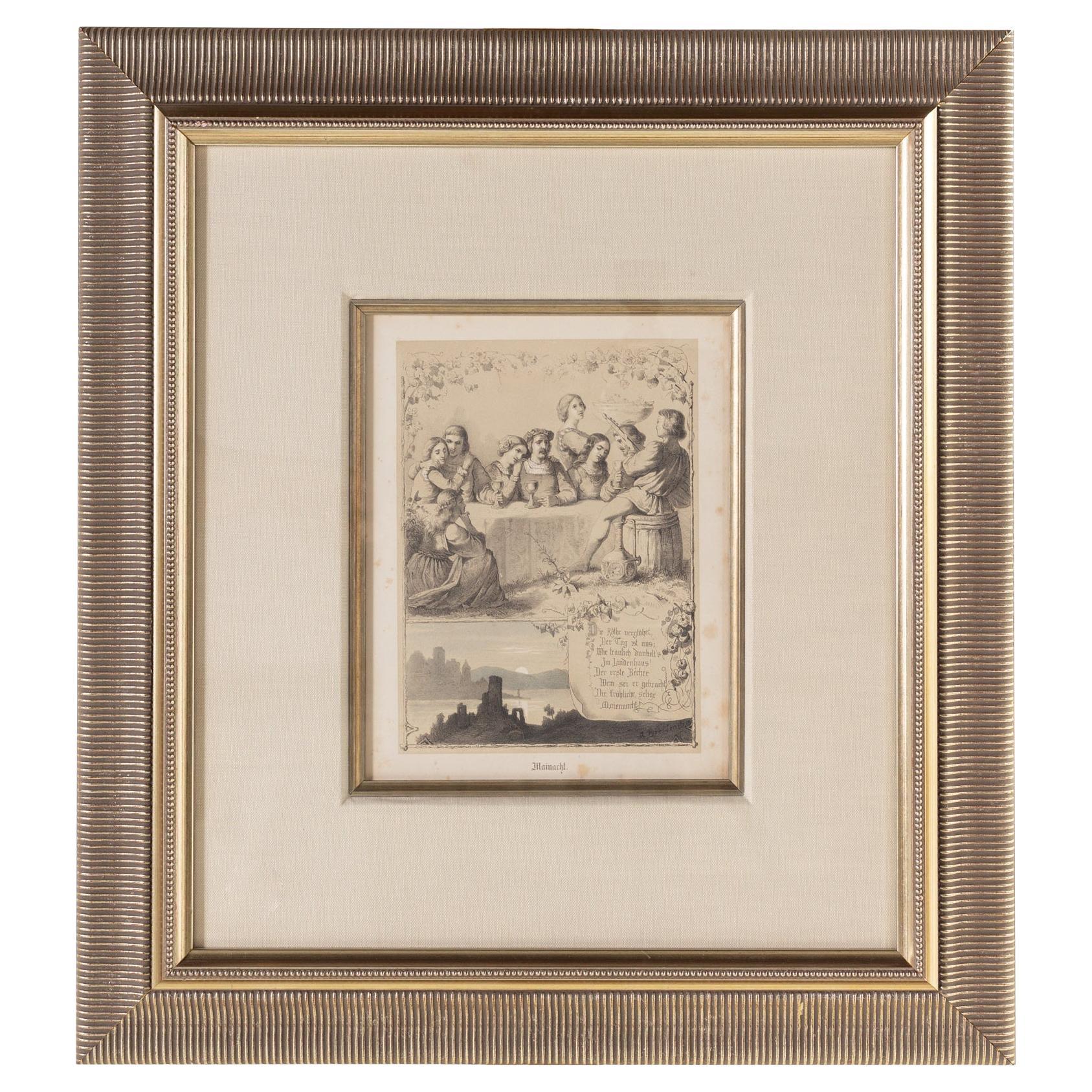 Mainacht Gold Framed Print For Sale