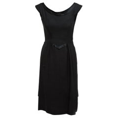 Mainbocher Black Off-Shoulder Dress