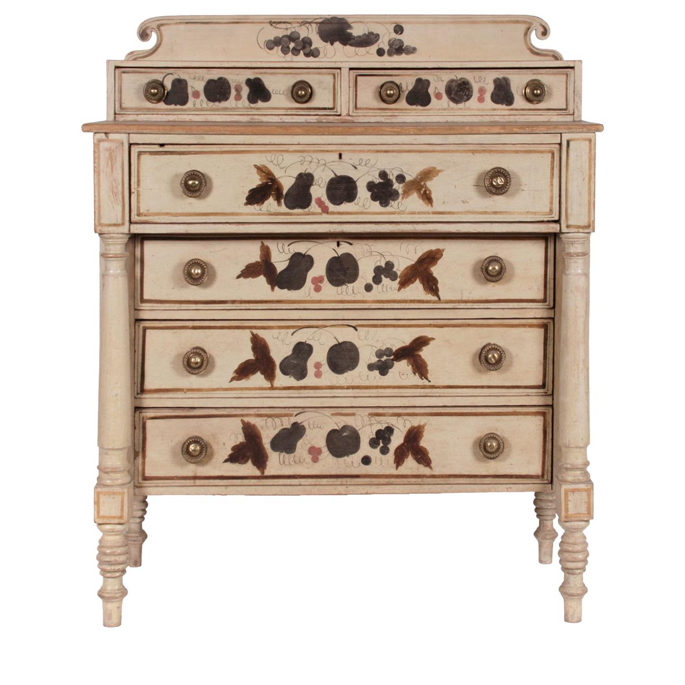 Maine Country Sheraton Chest of Drawers For Sale