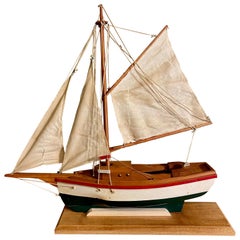 Maine Folk Art Model of a Friendship Sloop, circa 1940s