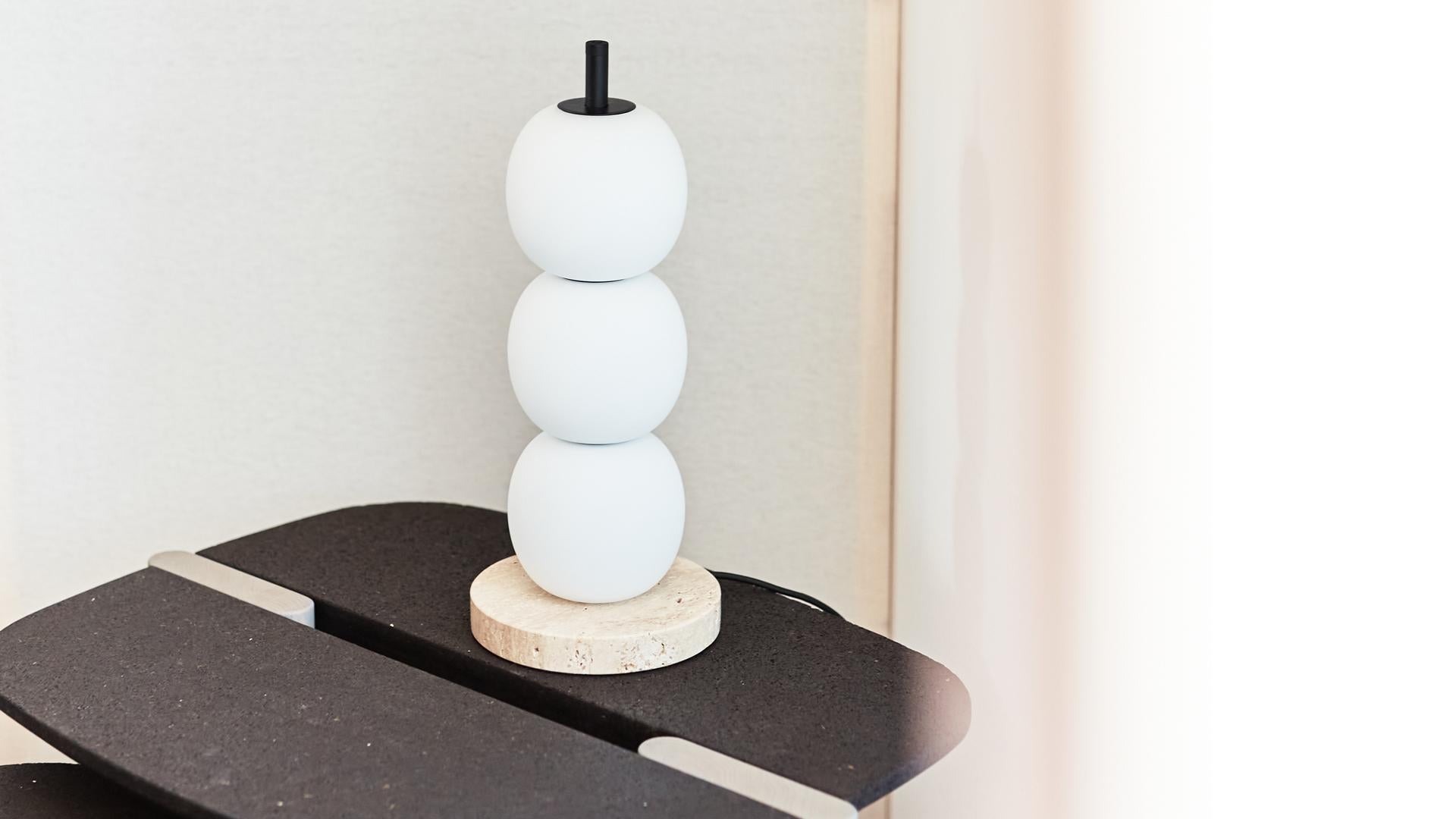 Mainkai 3 Table Lamp by Sebastian Herkner in Marble Base For Sale 2