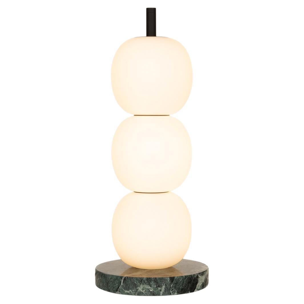 Mainkai 3 Table Lamp by Sebastian Herkner in Verdi Alpi Marble