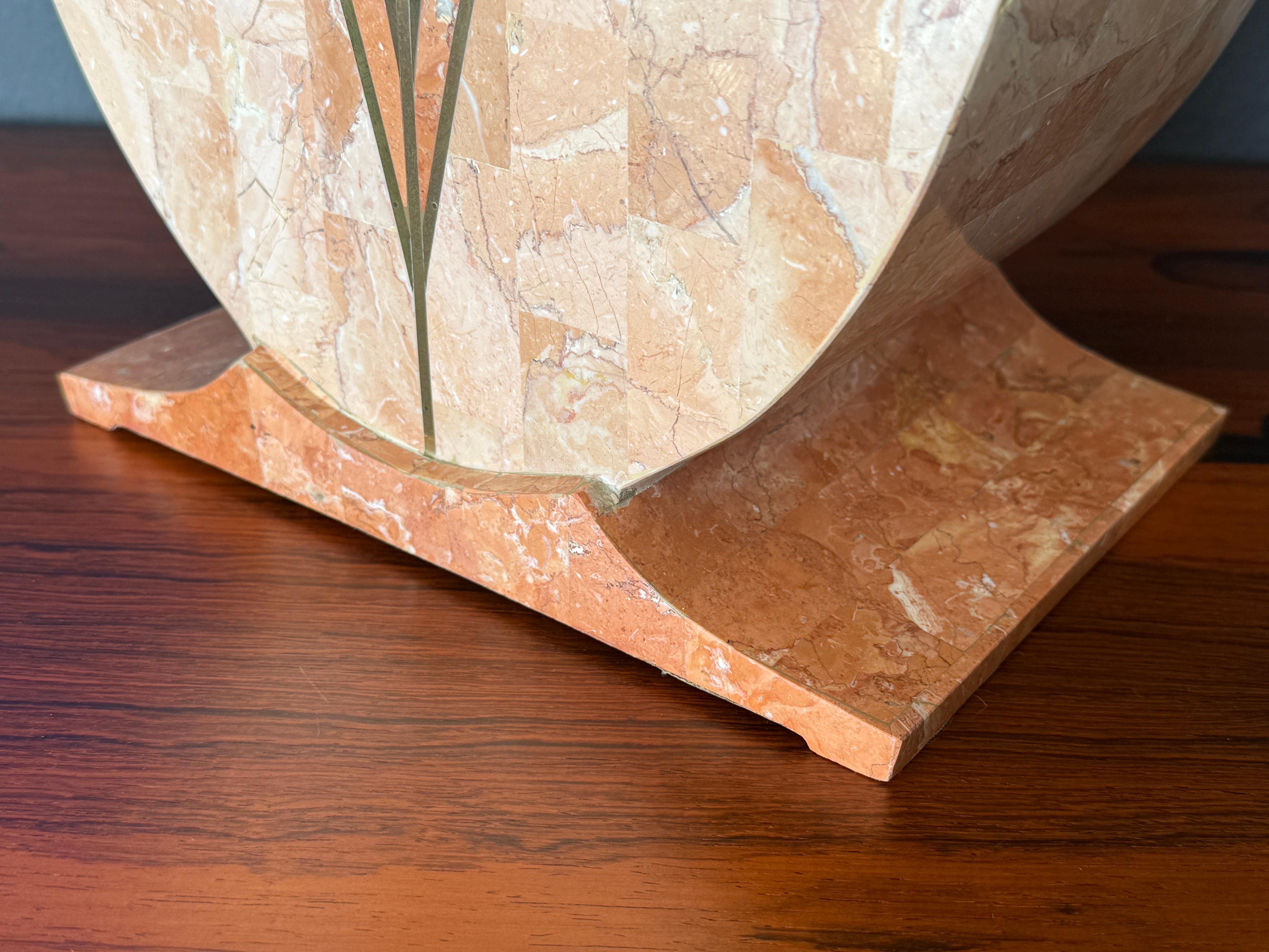Mainland Smith Tessellated Pink Stone Box For Sale 9