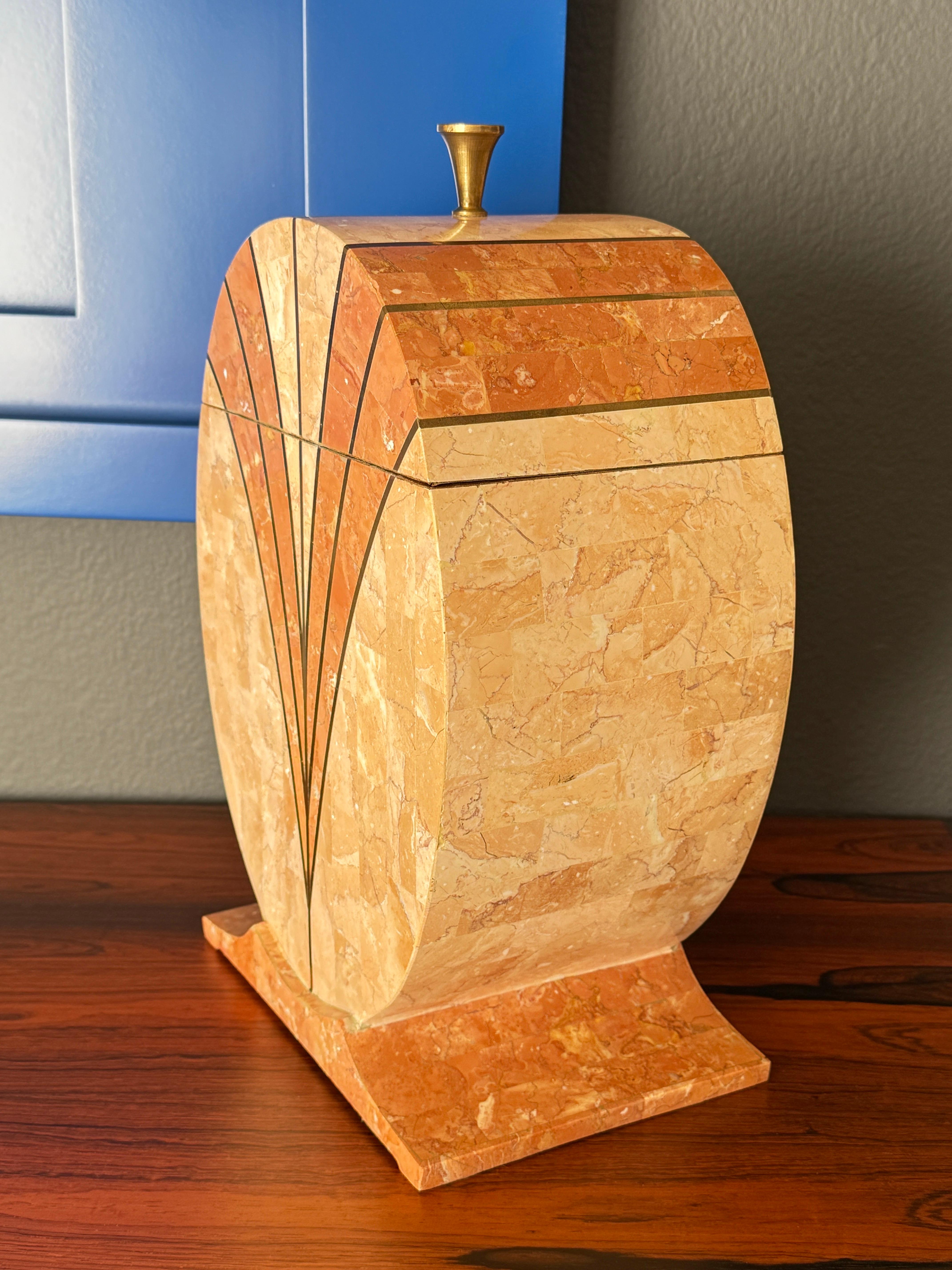 Philippine Mainland Smith Tessellated Pink Stone Box For Sale
