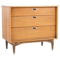 Vintage Mainline by Hooker 3 Drawer Dresser Chest of Drawers Nightstand