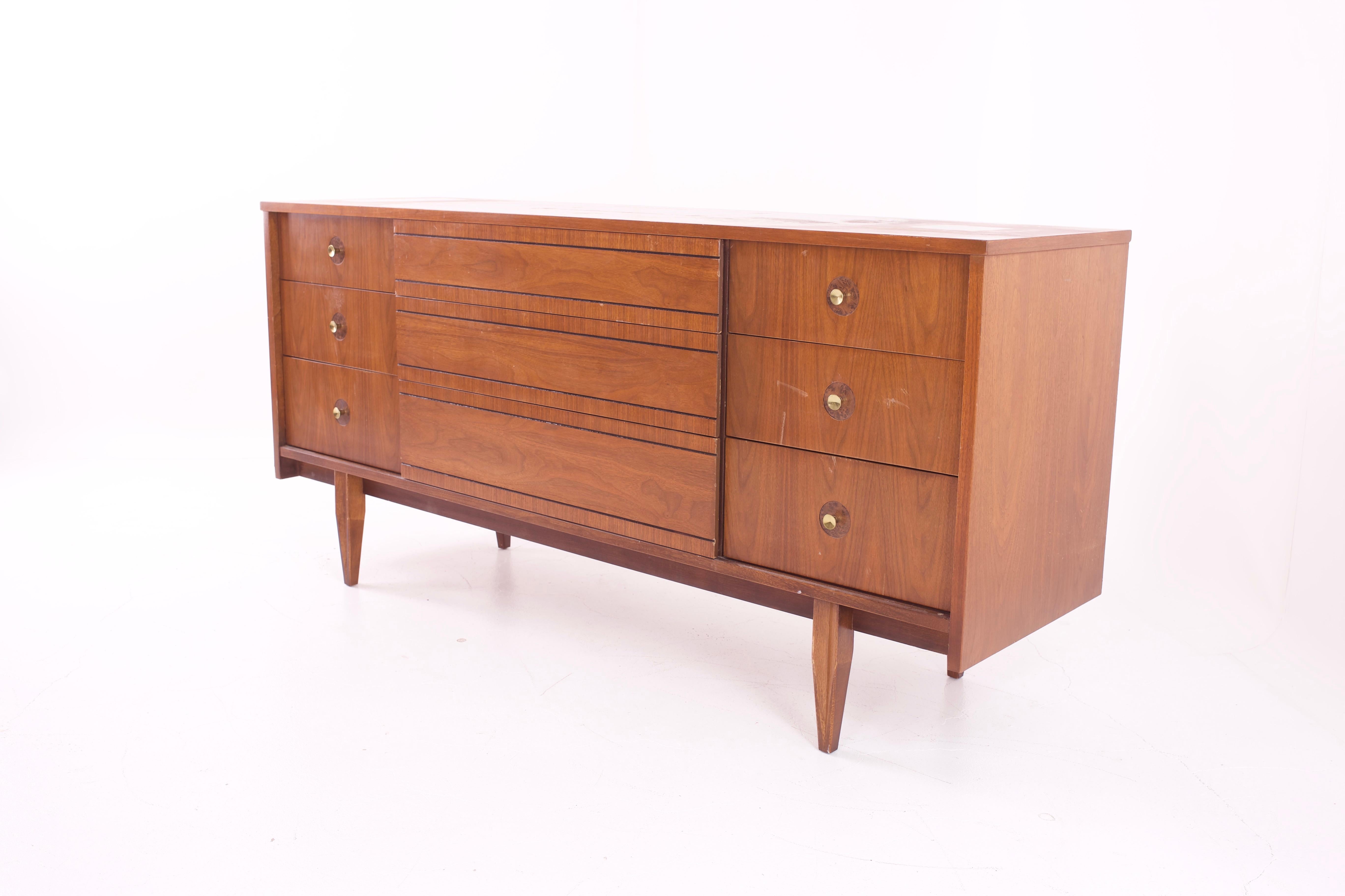 mainline mid century lowboy dresser